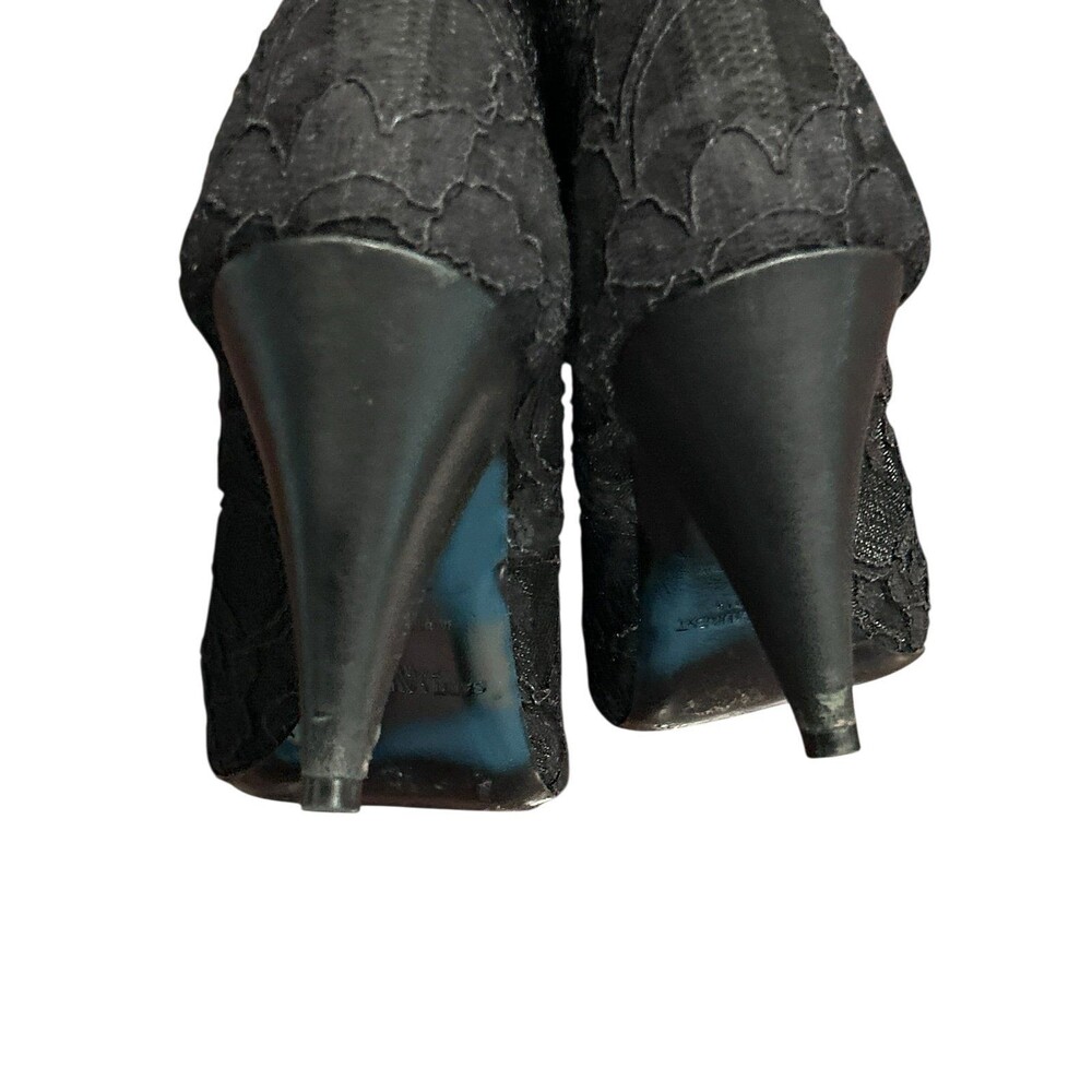 Saint Laurent Era 37.5 Black Lace Up Boots - Picture 6 of 9